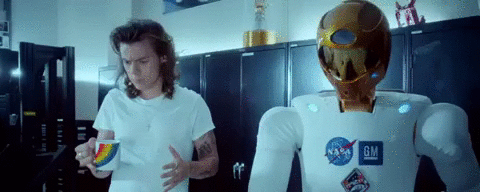 Harry Styles from One Direction: Not a robot.